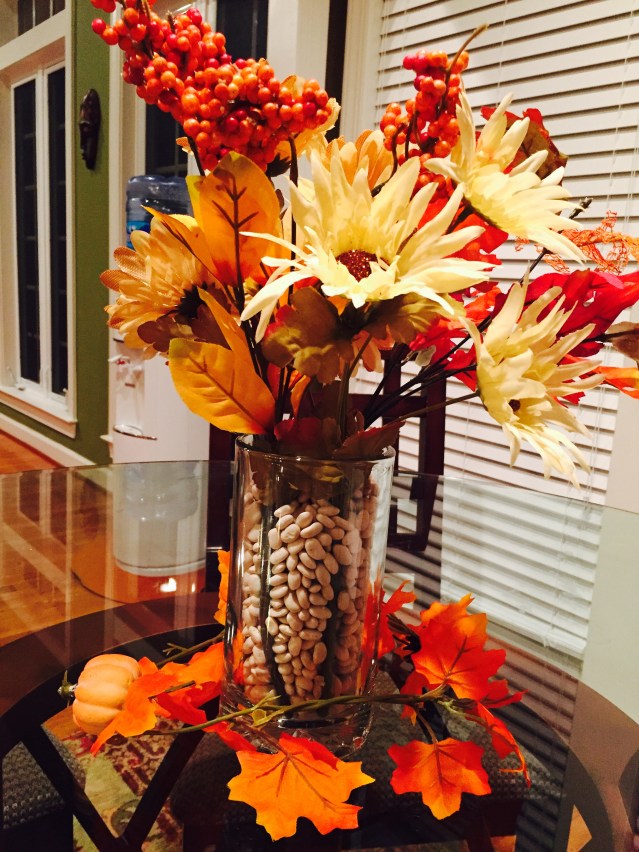 Fall decor centerpiece