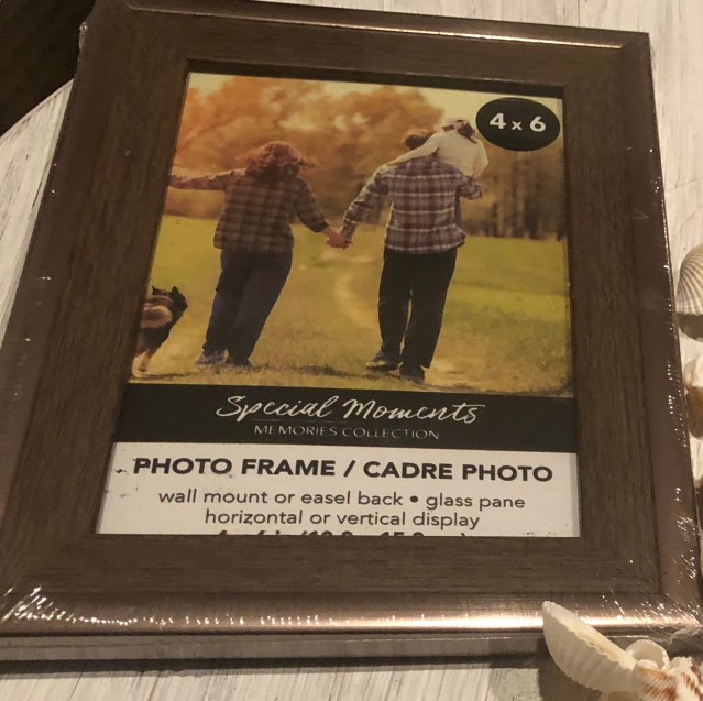 picture frame from dollar tree